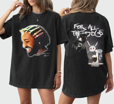 Vintage Drake Hair Signature For All The Dogs Music Tour T-Shirt Gift Fans