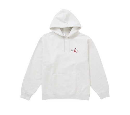 Pre-owned Supreme Jordan Hooded Sweatshirt Ash Grey (size S, M, L, Xl) In Hand Ships Asap In Gray