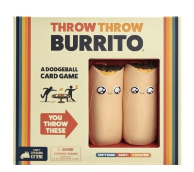 Throw Throw Burrito by Exploding Kittens A Dodgeball Card Game Brand NEW