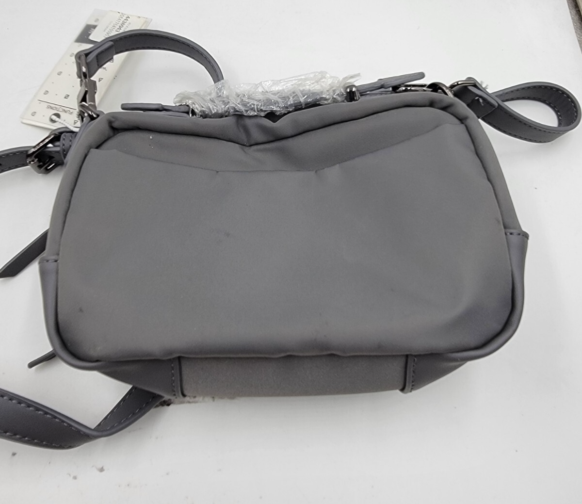 SOL AND SELENE Pristine Crossbody Bag Women's Slate Gray Adjustable Strap - Picture 9 of 15