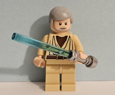 New Lego Star Wars Obi-Wan Kenobi Minifigure with Lightsaber 8092