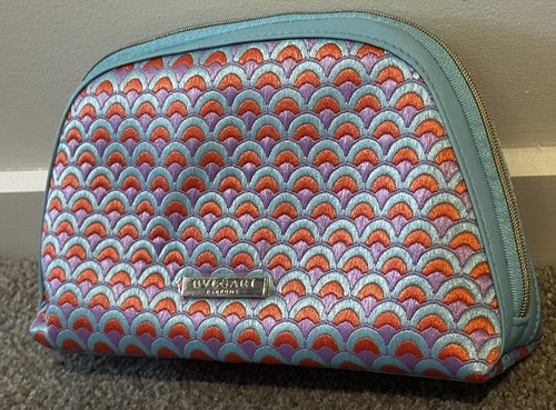 BVLGARIポーチ Bvlgari Parfums Elegant Blue Pattern Pouch Makeup Bag Clutch