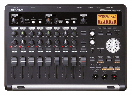 Tascam DP-03SD 8-Track Digital Portastudio Multi-Track Audio Recorder