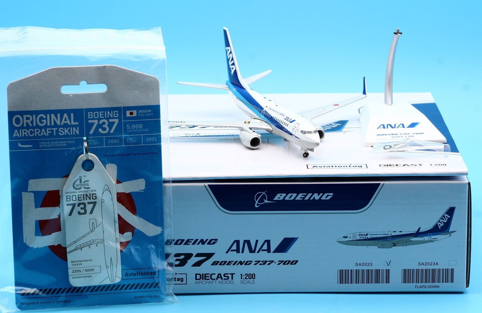 JC Wings 1:200 ALL NIPPON AIRWAYS Boeing B737-700 Diecast JC Wings 1:200 ALL NIPPON AIRWAYS Boeing B737-700 Diecast