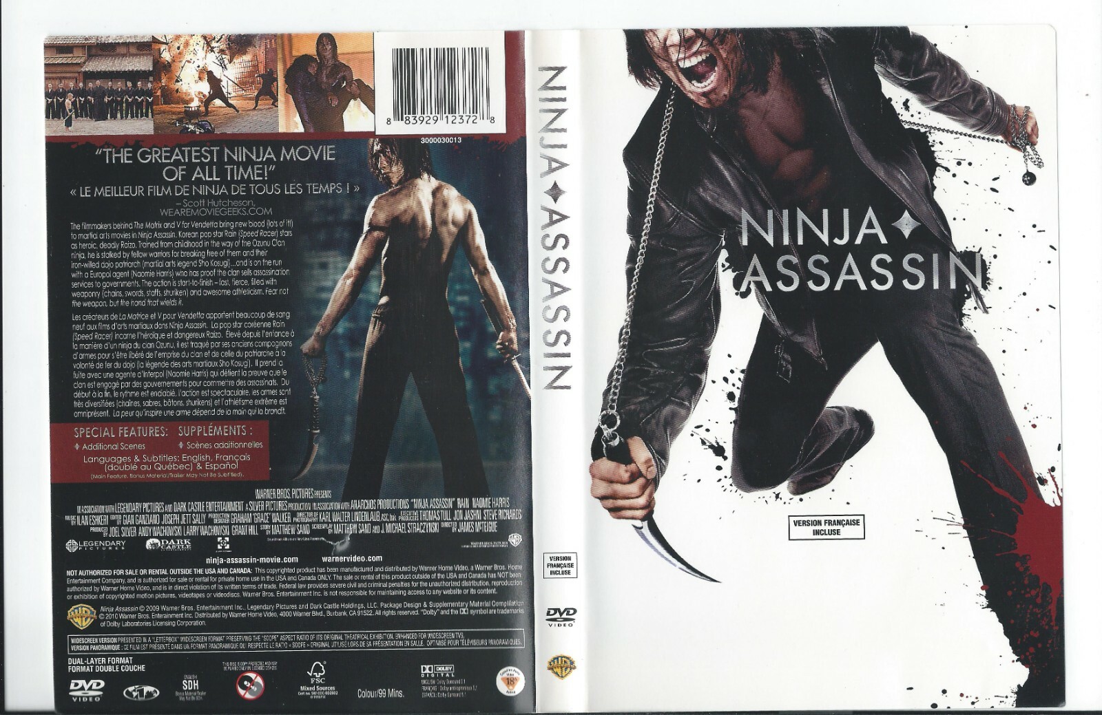 Ninja Assassin (DVD) GD | eBay