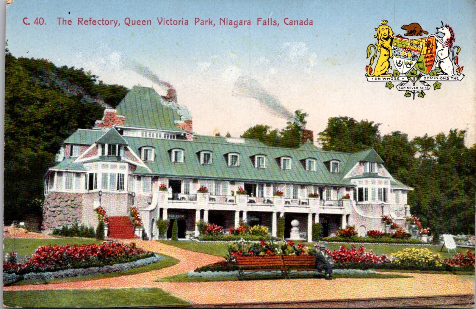 The Refectory Queen Victoria Park Niagara Falls Ontario Canada Vintage Postcard