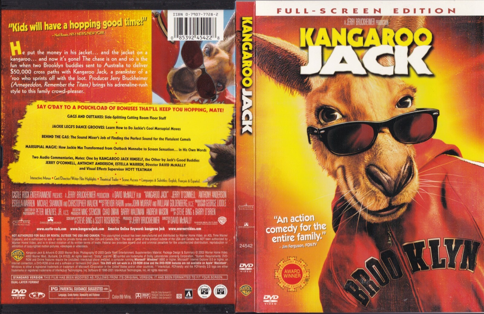DCI☆DVD2003 Kangaroo Jack (Fullscreen DVD, 2003) 85392454228| eBay