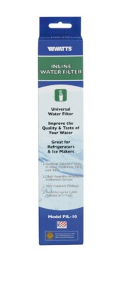 Watts PIL-10 High Capacity In-Line Water Filter 1200 gal. for Refrigerators