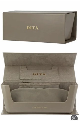 Pre-owned Dita Vastik Dts441-a-01 Yellow Gold Black Green Gradient Sunglasses Authentic