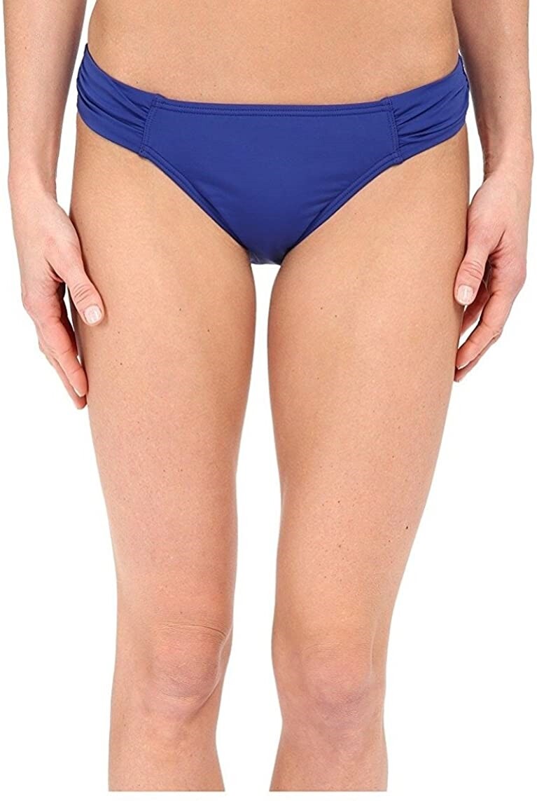 Tommy Bahama 240228 Womens Solid Swimwear Hipster Bottom Mazarine Blue Size XL