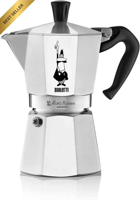 - Moka Express Stovetop Espresso Maker, 3 Cups (130 Ml) Capacity – Makes Real It