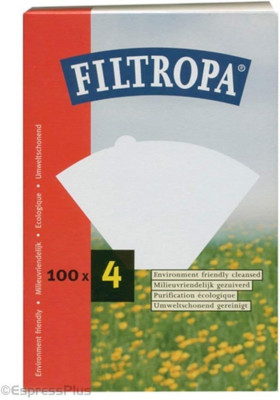 3X Filtropa Desteñidas Café Papel Tamaño Cuatro, Paquete De 100 Café Filters