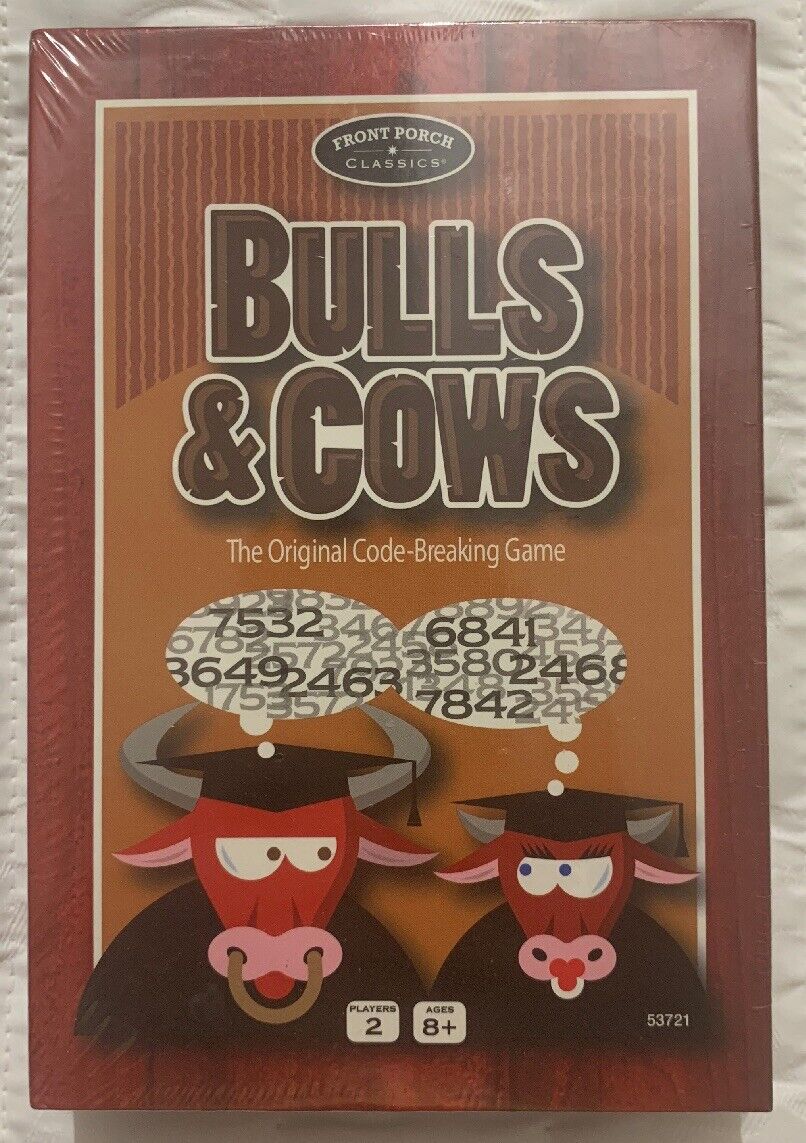 Bulls & Cows ~ The Original Code Breaking Game ~ By Front Por...