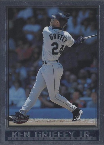 Griffey Jr Silver Ink Autographed W/HOF Super Jumbo 5” X 7