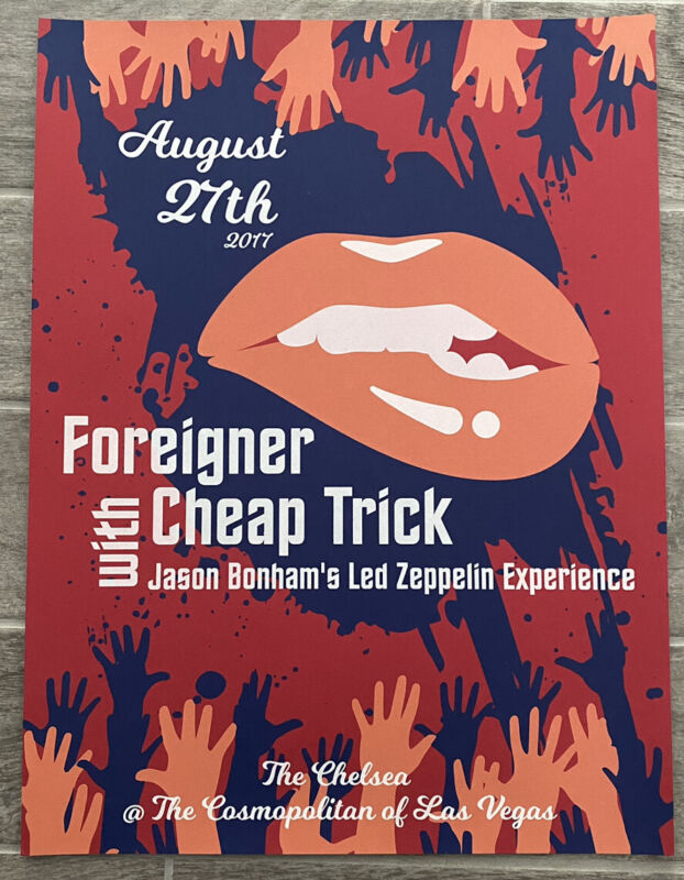Foreigner W/ Cheap Trick Live At The Cosmopolitan Of Las Vegas Concert poster