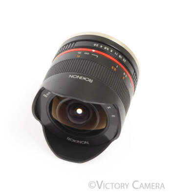 Rokinon Samyang 8mm f2.8 UMC Fish-Eye II E Lens for Sony E Mount -Clean w/ Caps-