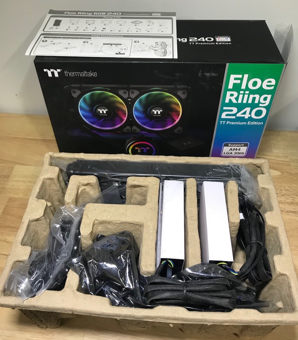 Thermaltake Floe AIO Riing RGB 240 TT Premium Edition PWM TR4 LGA2066