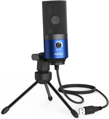 FIFINE K669L Cardioid USB Studio Recording Microphone NEW SEALED BOX -Blue