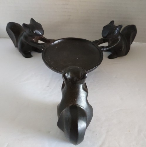 Three Squirrels Candle Holder