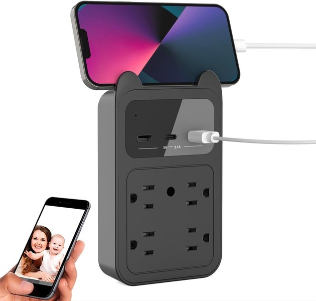 CAMDUCK Hidden Camera Charger | Nanny Cam | Spy Camera |2K HD Wall Outlet Hidden