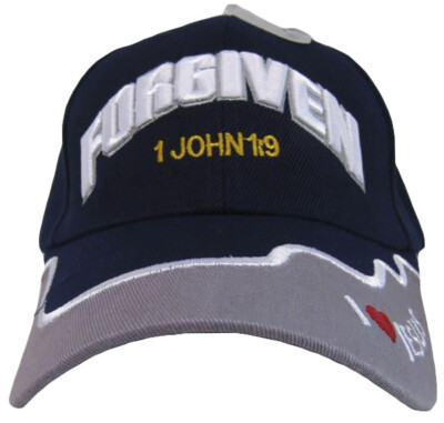 FORGIVEN 1John 1:9 CHRISTIAN HAT BASEBALL CAP embroidered