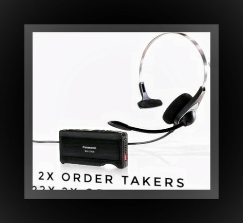 Panasonic Attune II 2 II WX-CC411 A 4 HEADSEATS Drive Thru  wxcc411a