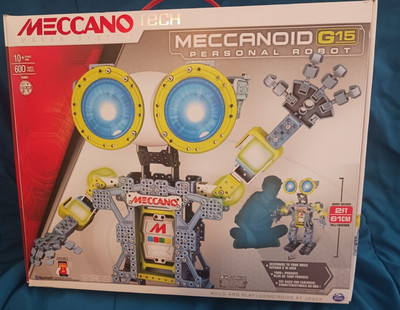 Meccano Tech Meccanoid G15 MAX Voice Activated Personal Robot STEM Toy Bluetooth