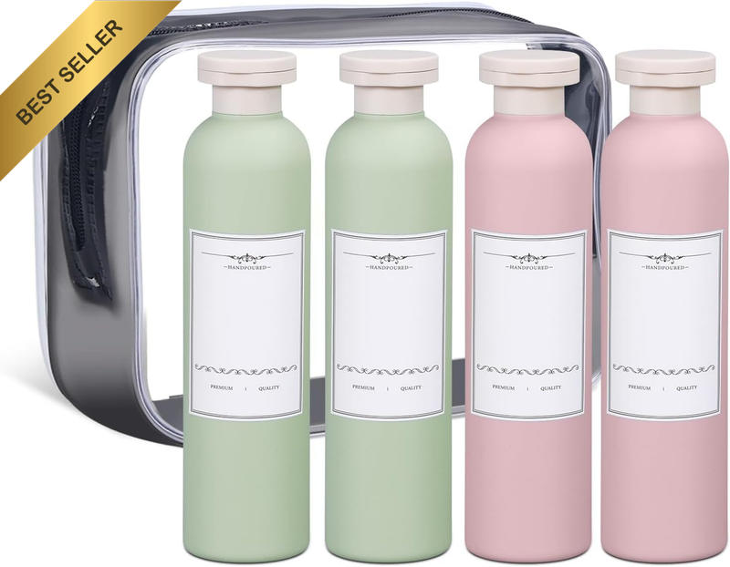 6.7 Plastic Leak Proof Travel Bottles for Toiletries, Plastic Travel Size Contai