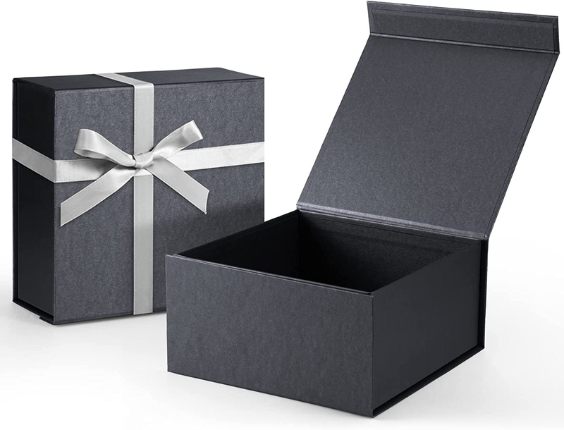 8X8X4 Magnetic Gift Box，1Pc Gift Boxes for Presents,Gift Box Magnetic Closure,Bl