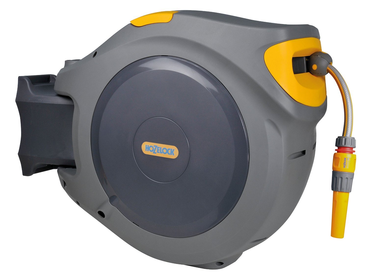 Hozelock 20m Auto Reel Retractable Hose Wall Mounted Garden Water Watering 2401 5010646026819 eBay