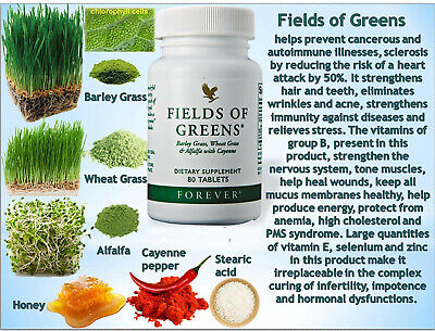 Forever Living Products Fields Of Green Tabs - 80Tabs With Free Ship ll