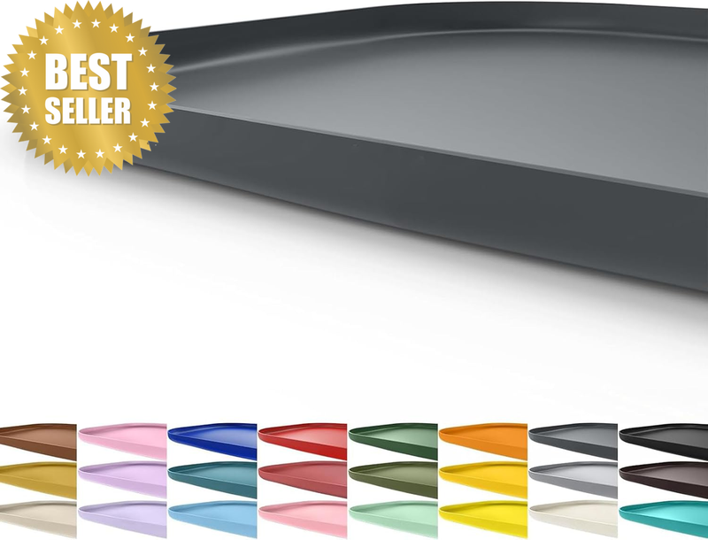 Silicone Pet Feeding Mat with Raised Edge for Food and Water, Dog Bowl Mats, Cat