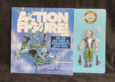 The Life and Times of Doonesbury's Uncle Duke Book and Action Figure