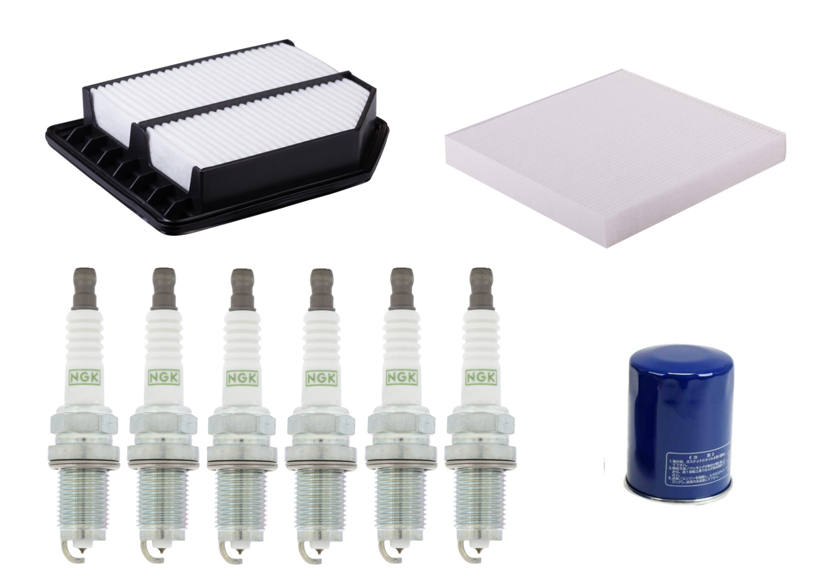 Tune Up Kit  NGK PLUGS Oil Air Cabin Filter for 2006 - 2011 Honda Civic 1.8L