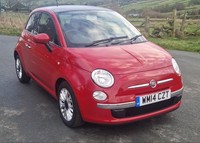 2014 Fiat 500 1.2 Lounge 3dr [Start Stop] RED HATCHBACK Petrol Manual