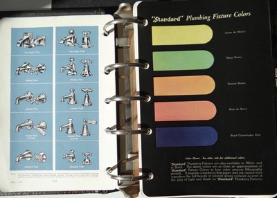 American Radiator & Standard Sanitary Catalog Color Pics 1940’s Loaded with Info