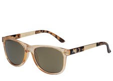 Kenneth Cole Reaction Soft Square Light Brown Plastic Sunglass KC1259 47C