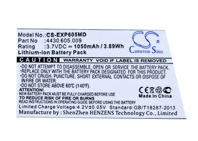 Battery for  Eppendorf  Easypet 3   4430  605.009  1050mAh  3.89Wh  3.7V  Li-ion