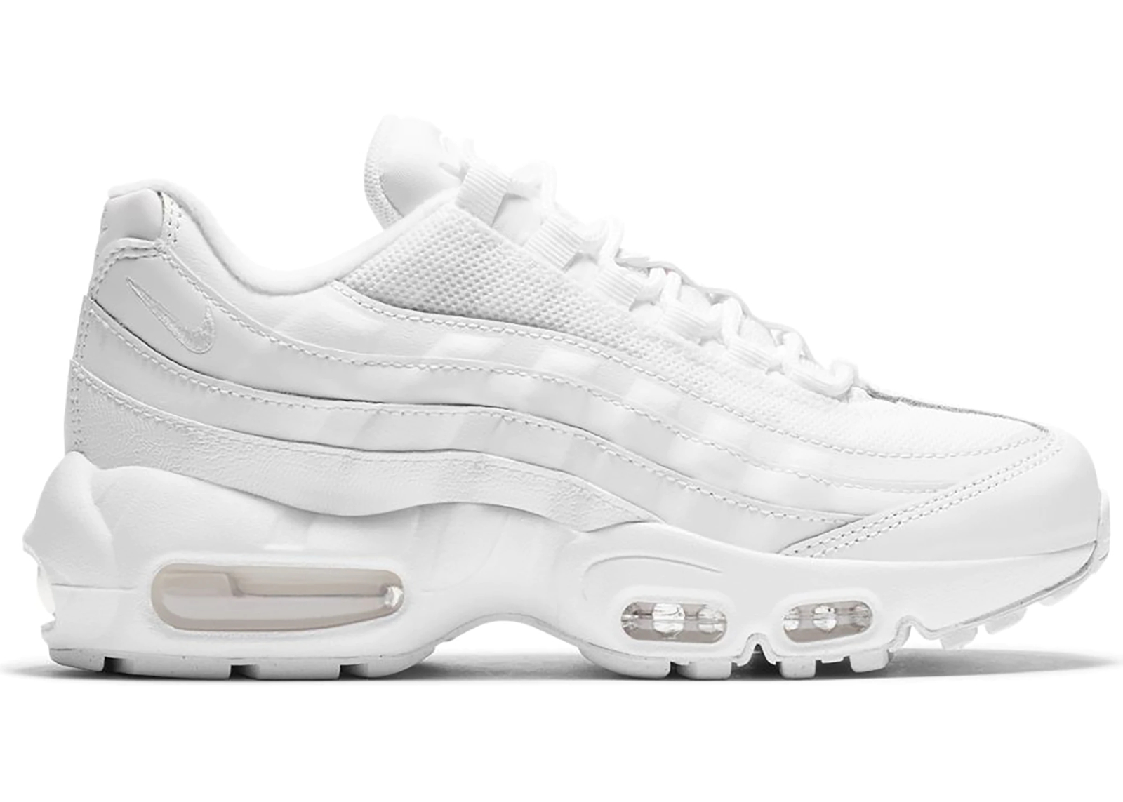 

Женские кроссовки Nike Air Max 95 Recraft GS Triple White Retro CJ3906-100, размер 7Y = 8,5, Белый, Nike Air Max 95