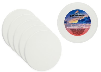 Paramount Primed Cotton Round Canvas