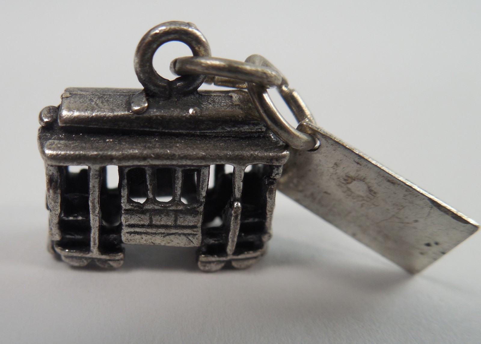 Vintage -San Francisco -California - Trolly Car - Cable Car - 3D Sterling Charm