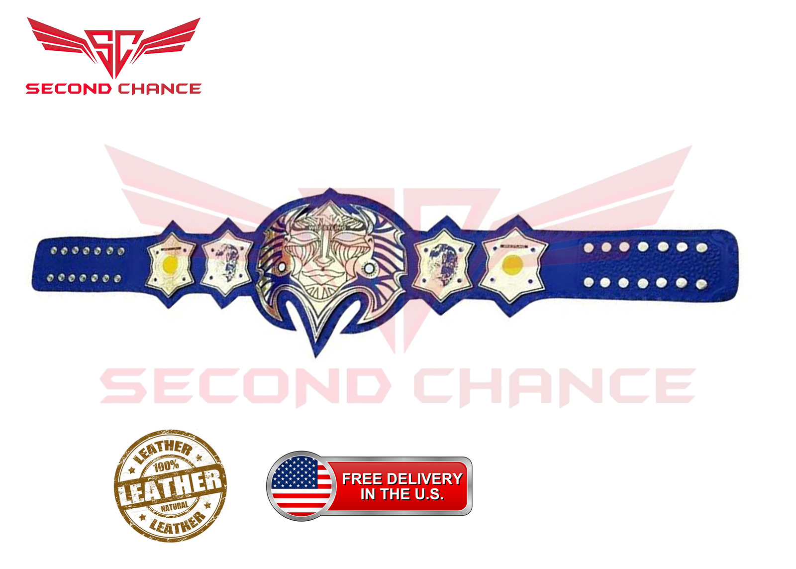 TNA JEFF HARDY BELT WRESTLING CHAMPIONSHIP BELT ADULT SIZE REPLICA BELT 2MM/4MM - Picture 1 of 4