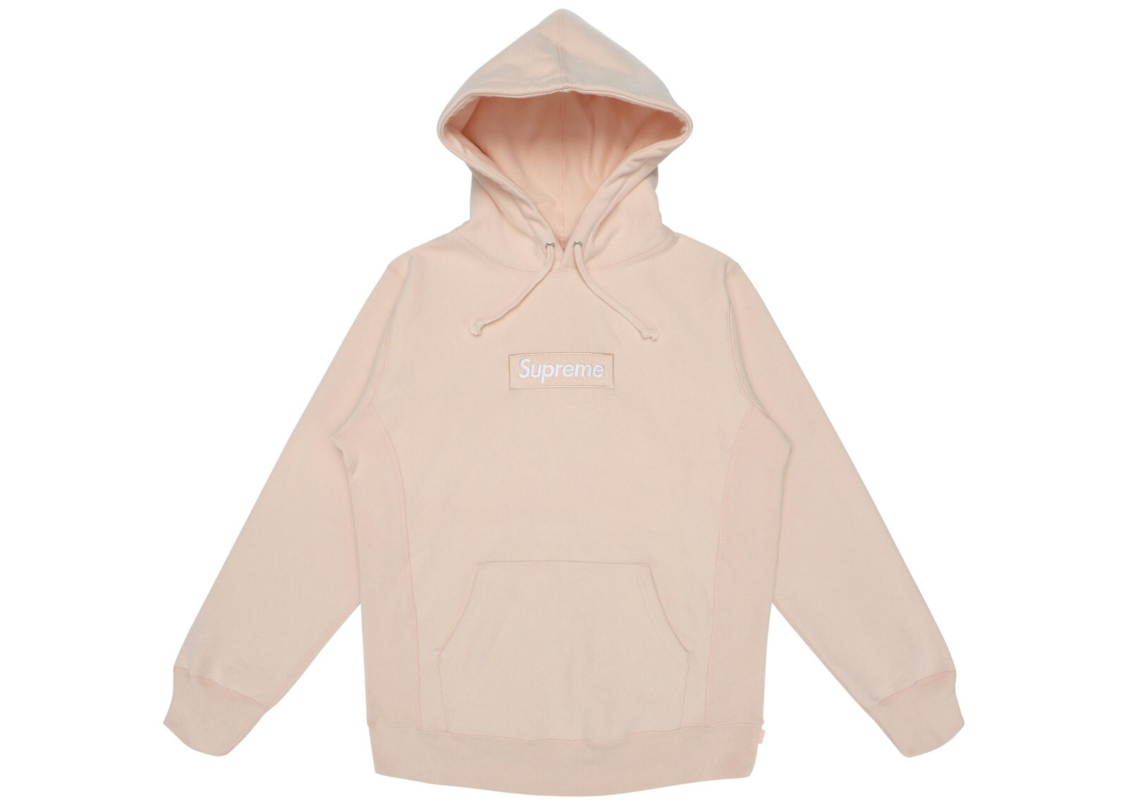 Supreme Box Logo Hooded Sweatshirt (FW16) Peach - Size Large