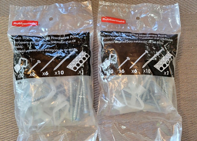 Rubbermaid Twin Track Universal Anchor Hardware Pack- 2 Packs