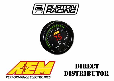 AEM 100psi Oil/Fuel Pressure Gauge X-series