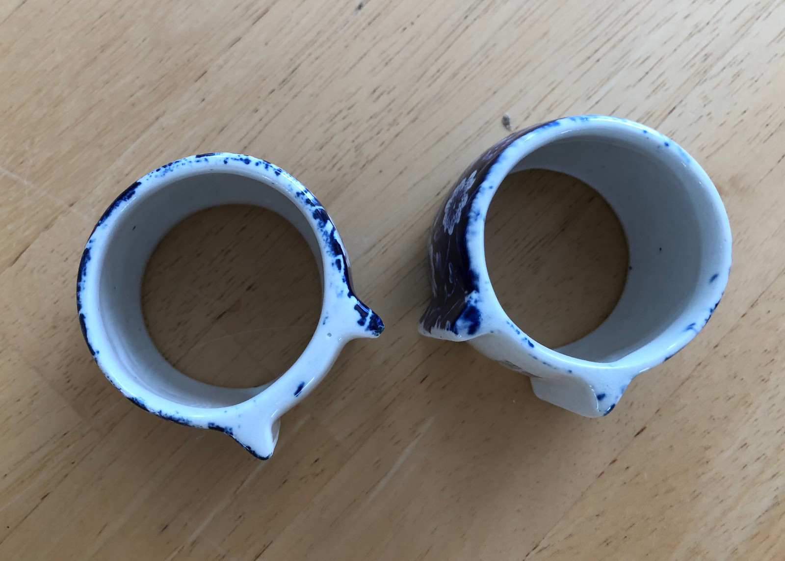 Staffordshire Royal Crownford Napkin Rings 2ea