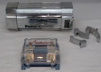 Power Acoustik Pc5c 5Farad Digital Hybrid Super Capacitor & 150A AUDIO PIPE FUSE