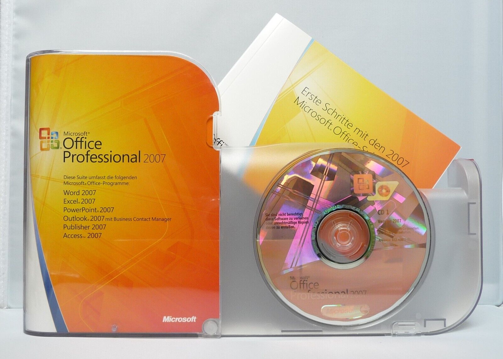 Microsoft Office 2007 Professional - Retail/Box-Vollversion mit CD - Deutsch -