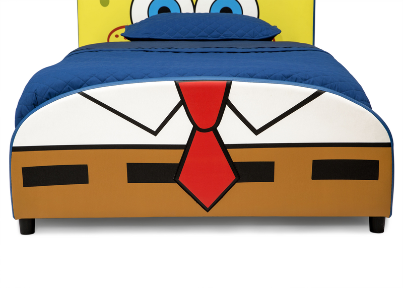 Kids Upholstered Bed Headboard Frame Twin Size Children's Bedroom Cute SpongeBob