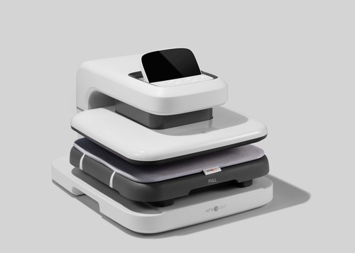 HTVRONT Auto Heat Press 2-Digit 15x15 in Plate T Shirt Printing Machine White